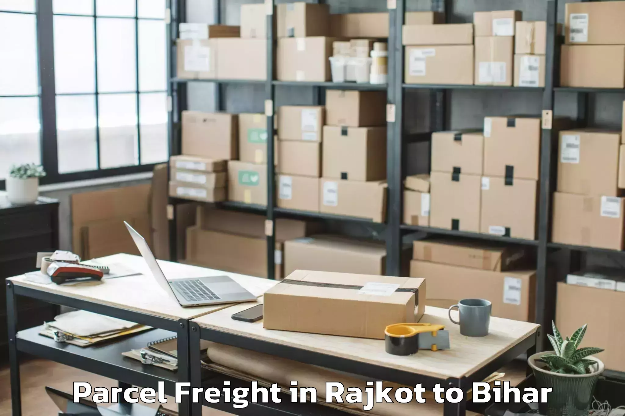 Efficient Rajkot to Dehri Parcel Freight